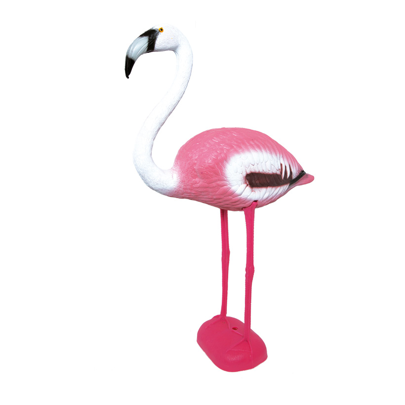 Flamingo stehend, 83x60x20cm, Kunststoff Flamingo stehend, 83x60x20cm, Kunststoff