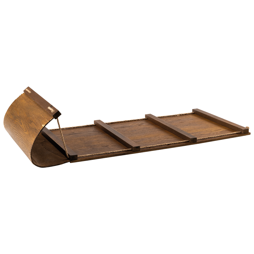 Traîneau, 93x40x20cm en bois, avec cordon d'