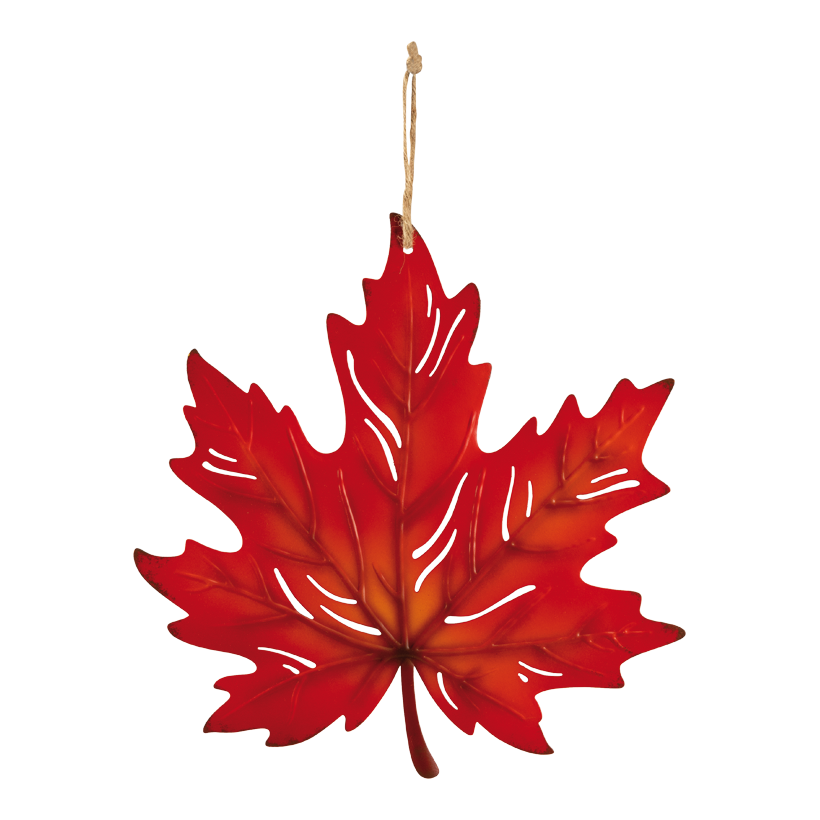 Ahornblatt, 28x27cm aus Metall, einseitig, mit Hänger