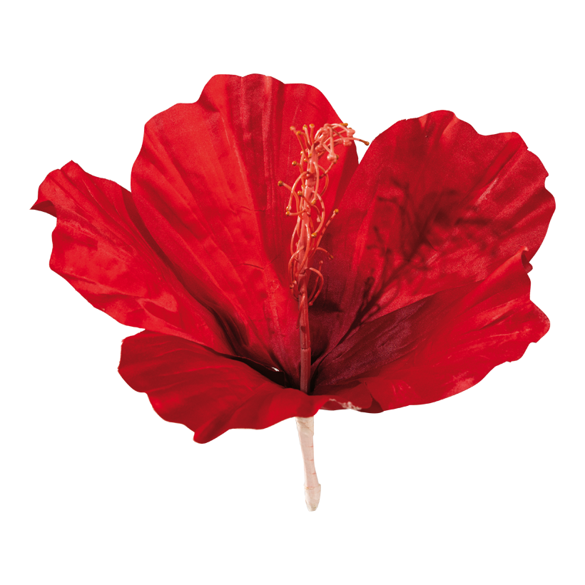 Hibiskusblüte, 30cm Stiel: 9cm aus Kunstseide