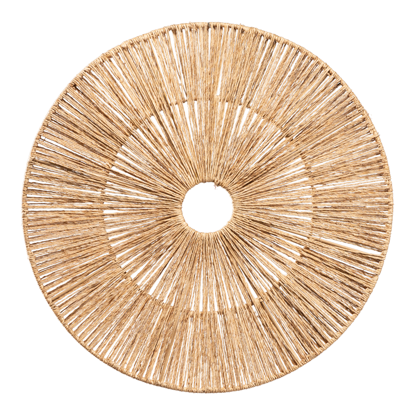Kreis, ⌀ 50cm aus Jute, mit Hänger, mit Metalldraht
