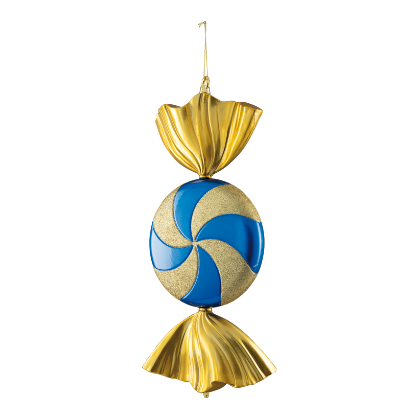Bonbon, 47cm ⌀ 20cm, 4cm dick aus Kunststoff, flach, mit Hänger