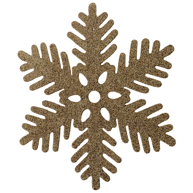 Schneeflocke, Ø 27cm aus Kunststoff, beglittert, mit Hänger