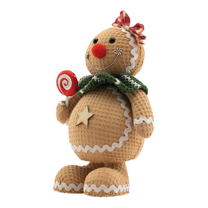 Lebkuchenfigur "Mädchen", 23x17x11cm aus Styropor/Stoff, stehend