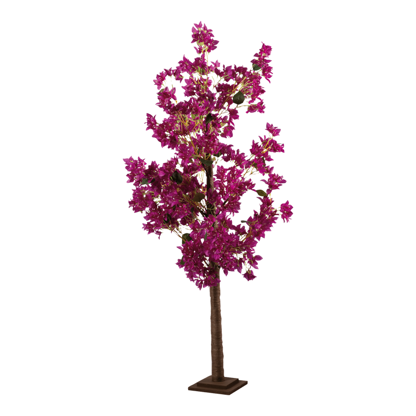 Bougainvillea Baum, 160cm Holzfufl: 20x20x3cm aus Kunststoff/Kunstseide/Holz Bougainvillea Baum, 160cm Holzfufl: 20x20x3cm aus Kunststoff/Kunstseide/Holz