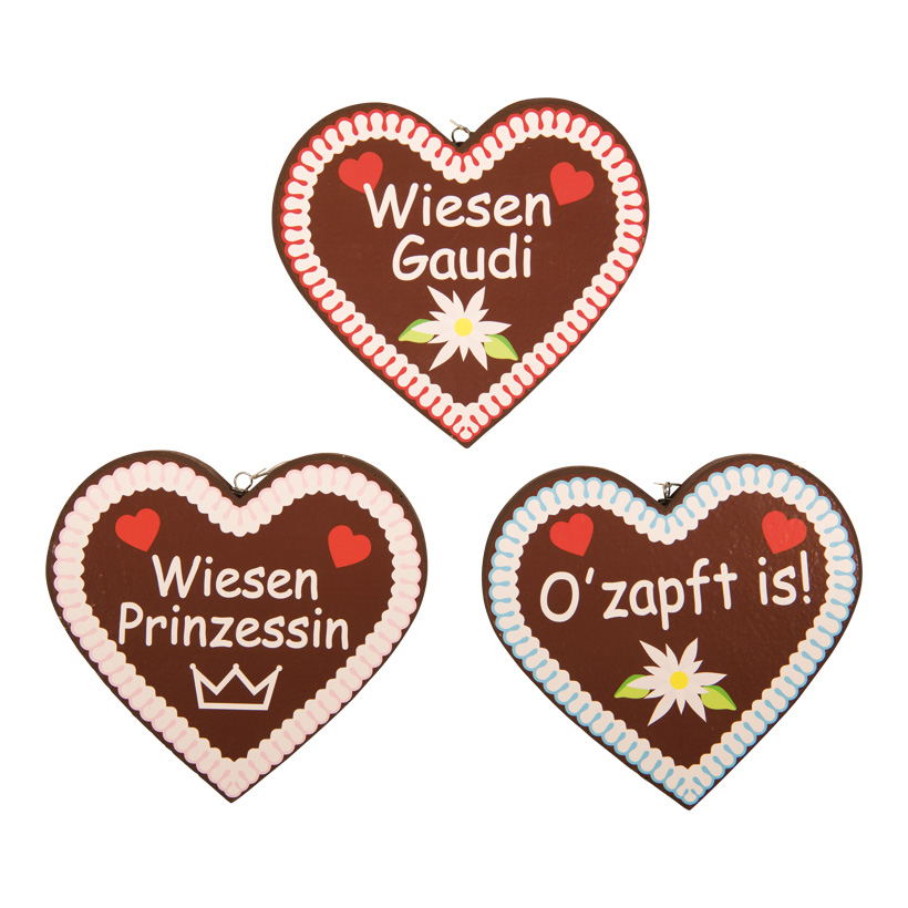 Lebkuchenherzen, 22x21x3cm 3-fach, aus Styropor, doppelseitig, mit Aufhängeöse Lebkuchenherzen, 22x21x3cm 3-fach, aus Styropor, doppelseitig, mit Aufhängeöse
