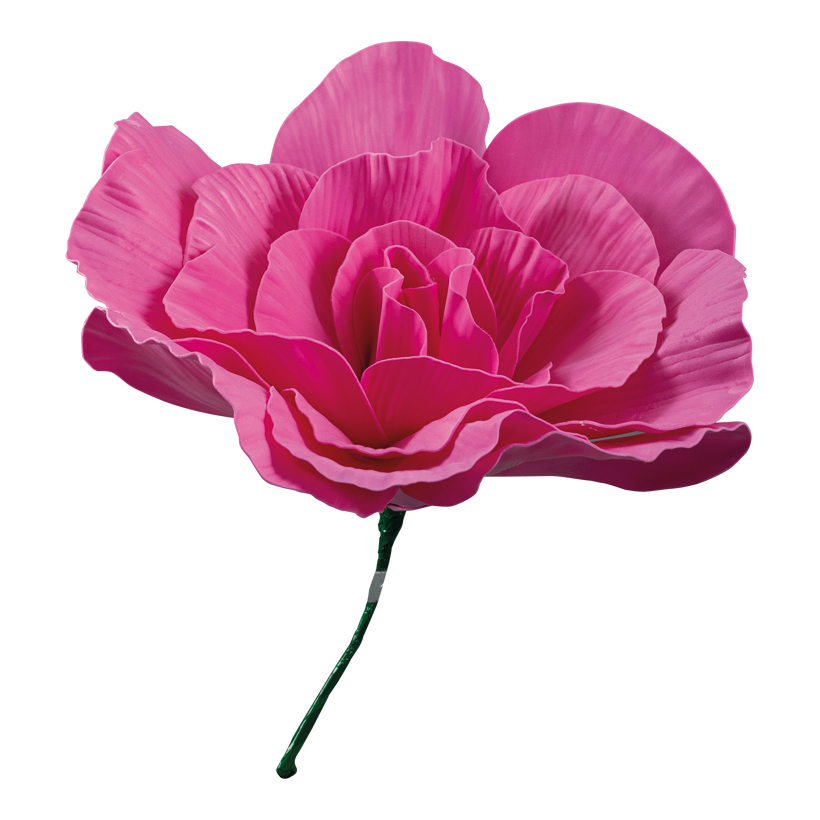 Pfingstrose, ø 30cm Stiel: 18cm aus Schaumstoff, mit kurzem Stiel, biegsam