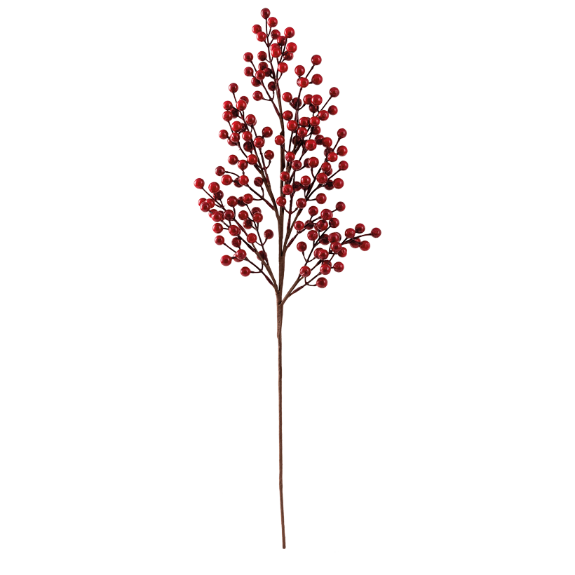 Beerenzweig, 70cm aus Styropor, biegsam, Stiel: 32cm