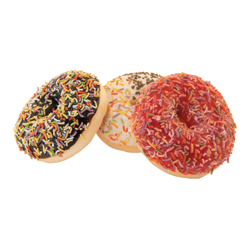 Donuts, 9x3cm 3 Stk./Beutel, aus Schaumstoff