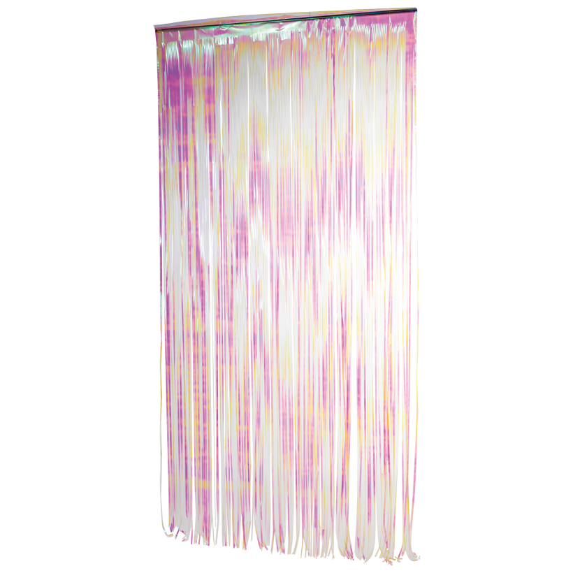 Fadenvorhang, 2x1m aus Folie, holografisch, 6mm Schnitt