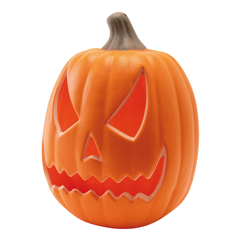 Kürbis mit Gesicht, 31x23x21cm aus Kunststoff