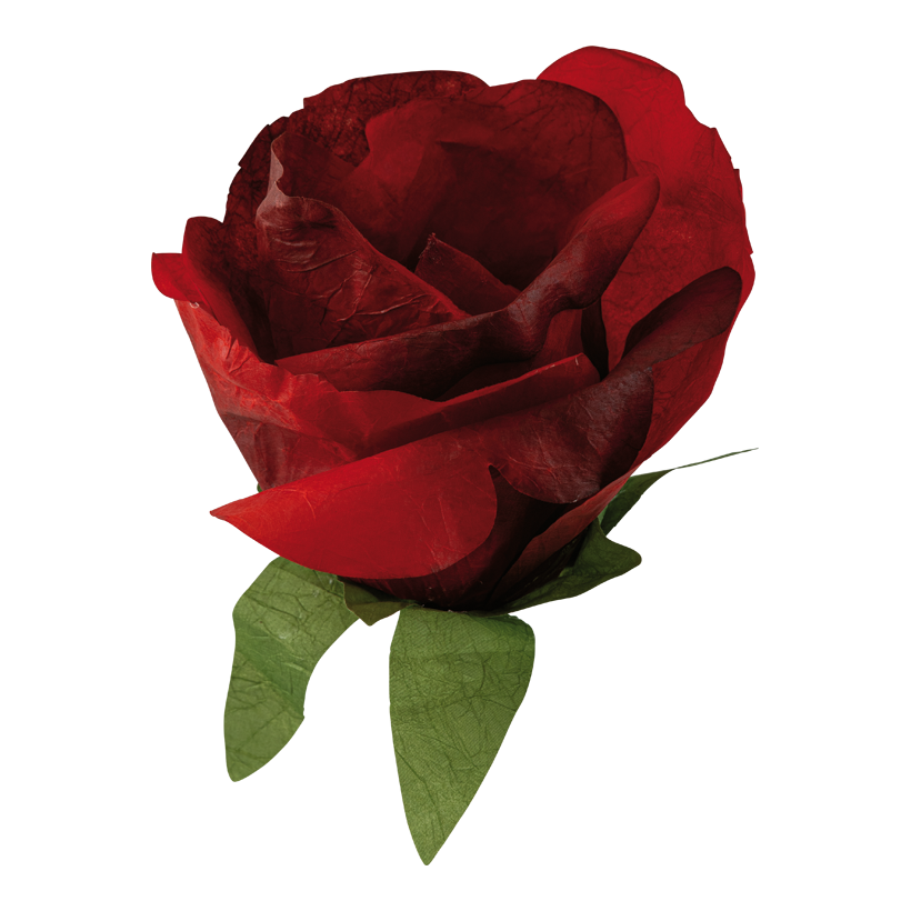 Rosenkopf, Ø 30cm  aus Papier, mit kurzem Stiel Rosenkopf, Ø 30cm  aus Papier, mit kurzem Stiel