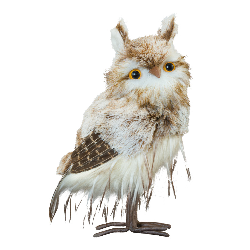 Eule, 27x14x10cm aus Styropor/Kunstfell/Federn Eule, 27x14x10cm aus Styropor/Kunstfell/Federn