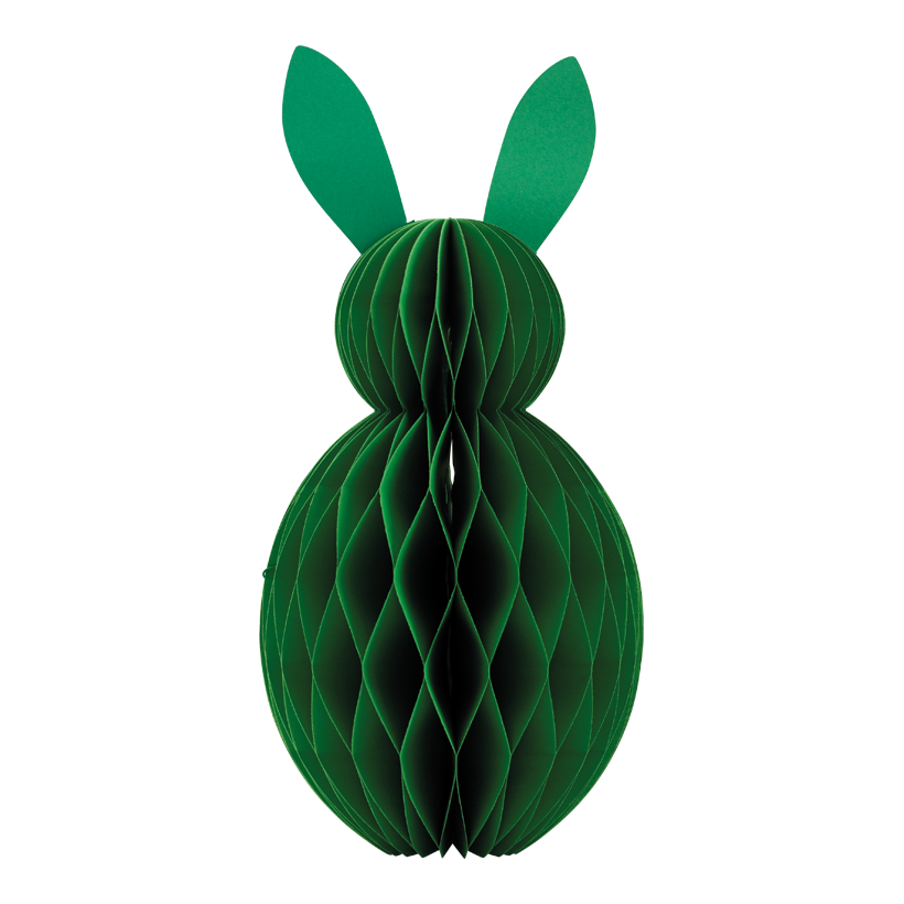 Lapin de Pâques en nid d'abeille, 40cm en papier kraft, pliable, avec fermeture magnétique