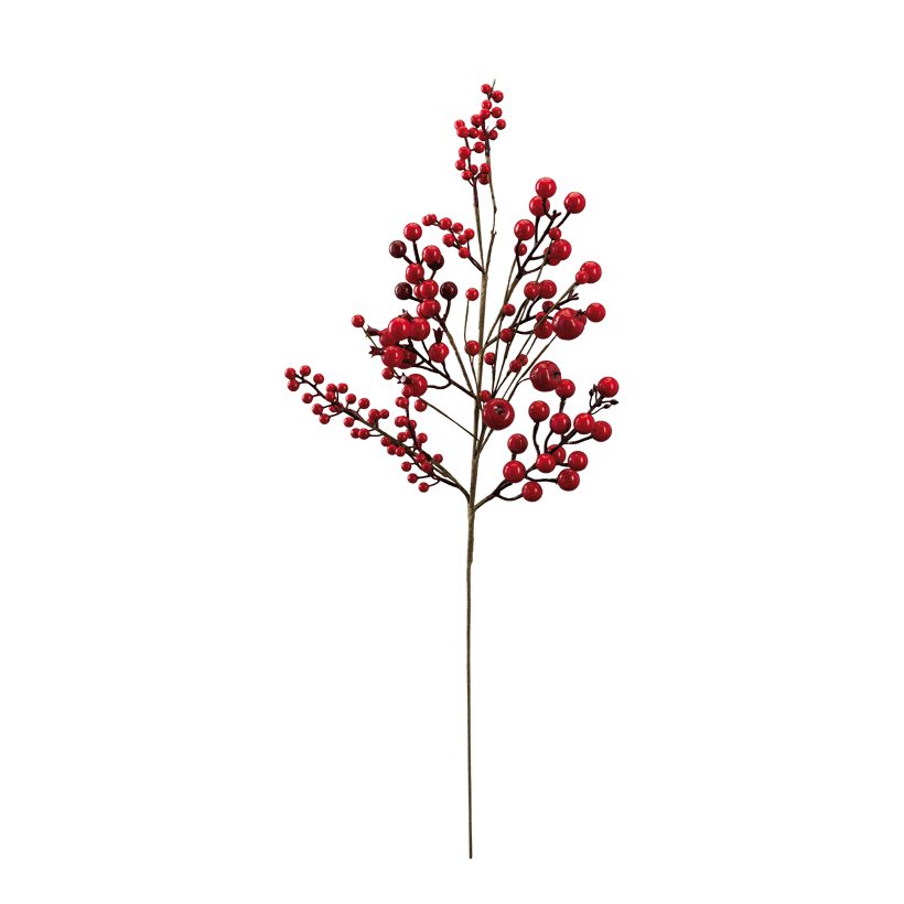 Beerenzweig, 77cm Stiel: 35cm aus Kunststoff, biegsam