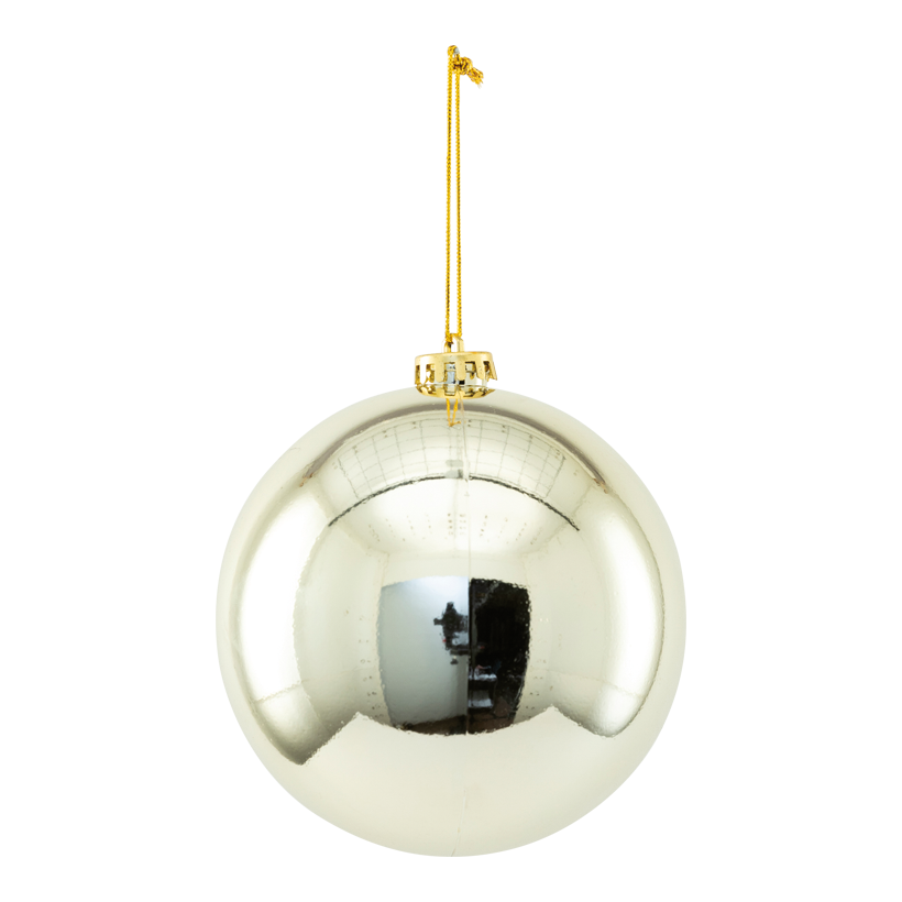 Boule de Noël, 14cm en plastique, brillant