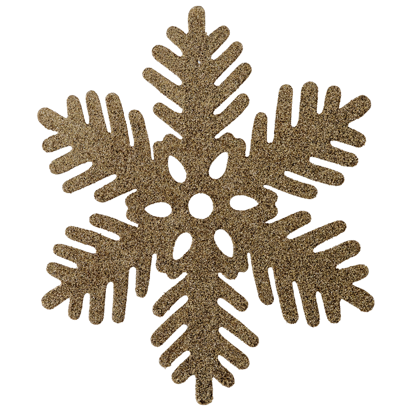 Schneeflocke, Ø 17cm aus Kunststoff, beglittert, mit Hänger