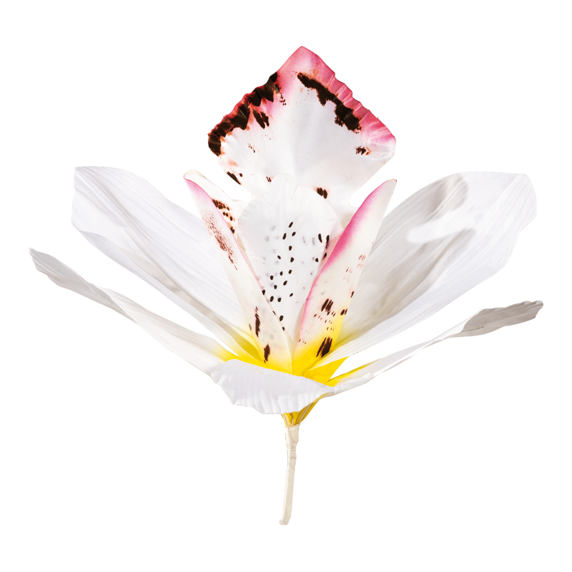 Lilienblüte, 25cm Stiel: 8cm aus Kunstseide