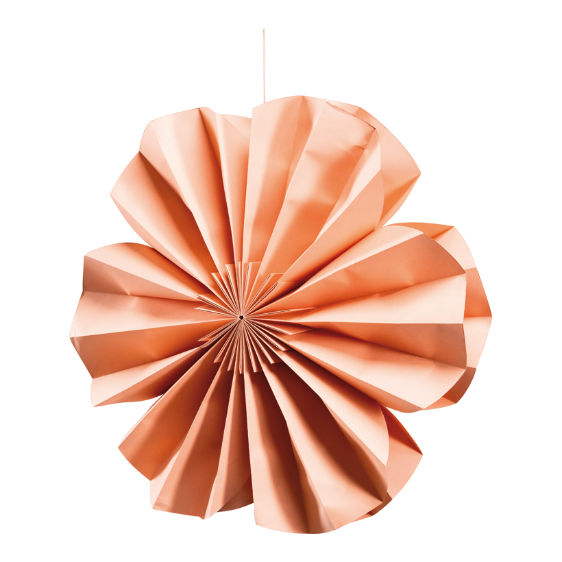 Blume aus Papier, ø 50cm faltbar, mit Magnetverschluss, zum Hängen