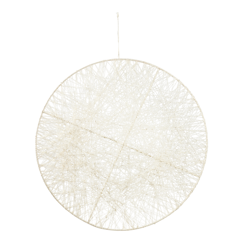 Cercle, ø 90cm en jute/fil de fer, avec suspension