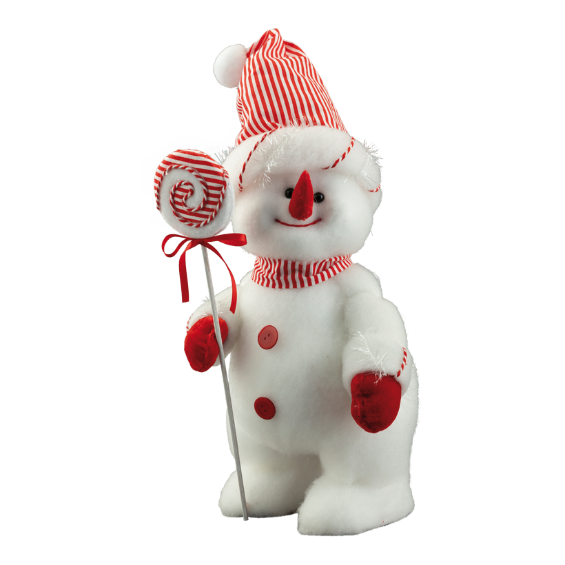 Schneemann, 50x24cm aus Styropor/Stoff