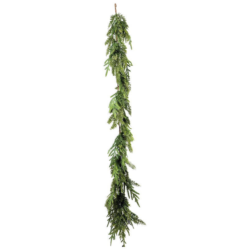 Guirlande, mélange de sapins, 160x15cm en PE (plastique plein), unilatéral, flexible