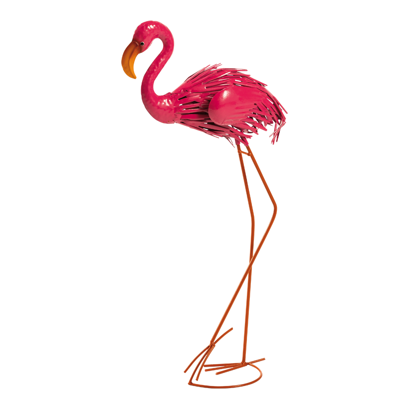 Flamingo, 60x35x12cm 2-teilig, aus Metall