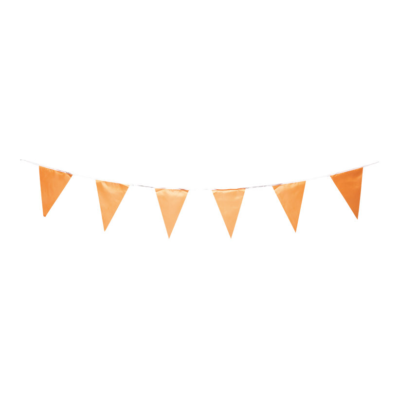 Wimpelkette, 10m 20x30cm 30 Wimpel, aus Polyester, für Innen& Außenbereich