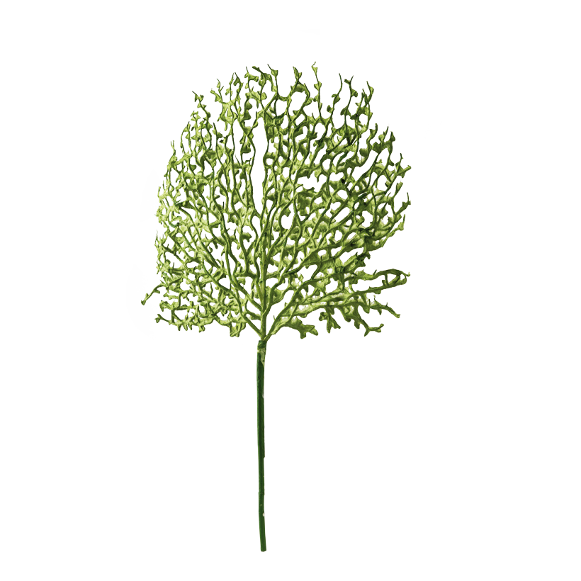 Korallenzweig, 58cm ø 40cm, Stiel: 25cm aus Kunststoff/Papier, biegsam