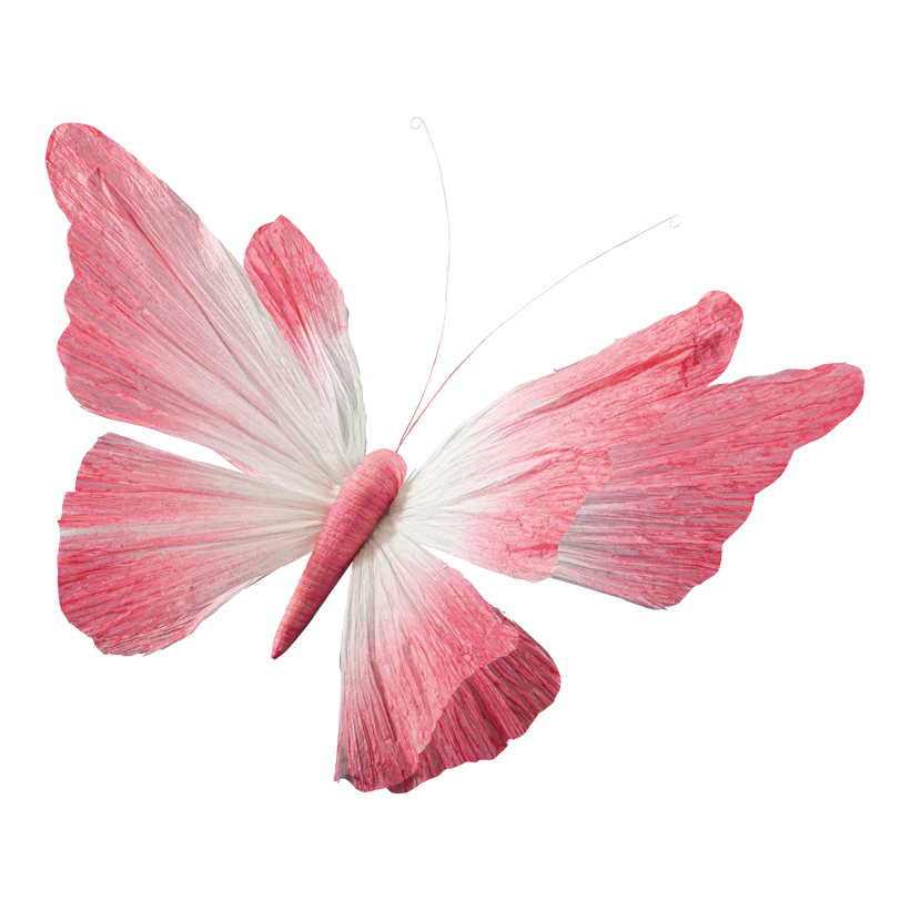 Schmetterling mit Clip, 60cm aus Papier biegsam