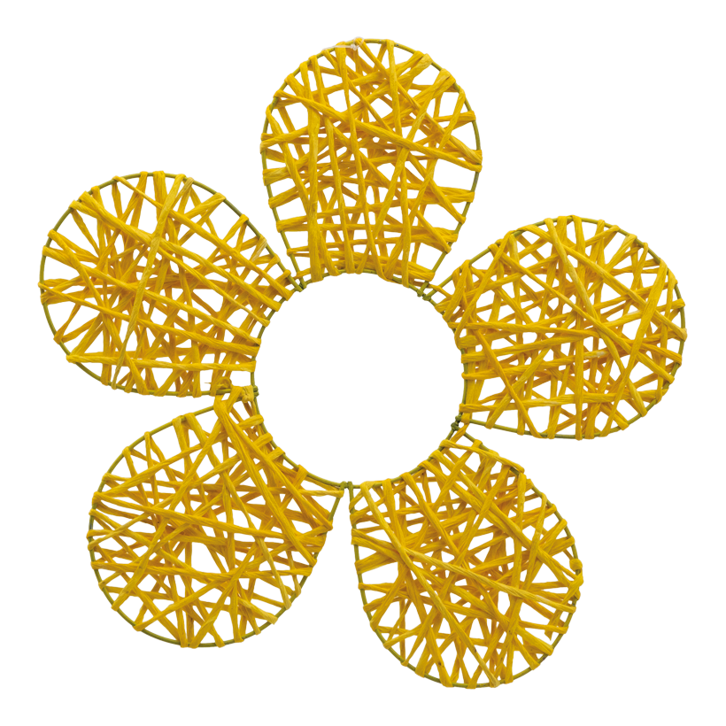 Blume, 30cm aus Papier/Draht, flach