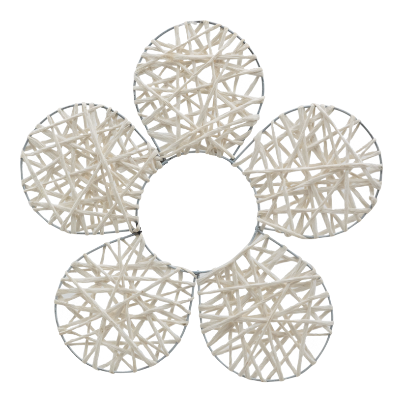 Blume, 30cm aus Papier/Draht, flach
