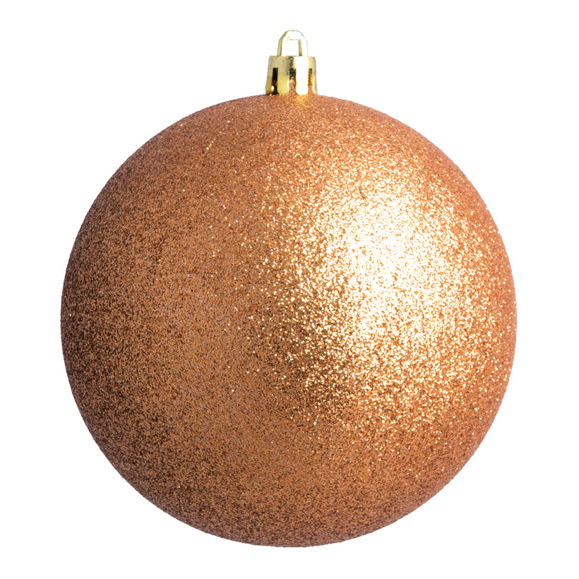 Weihnachtskugel, bronze glitter, ø 6cm 12 St./Blister
