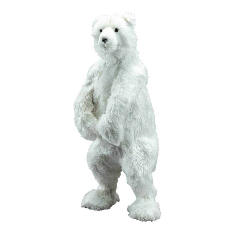 Eisbär, 60x30x23cm  aus Kunststoff/Kunstfell, stehend
