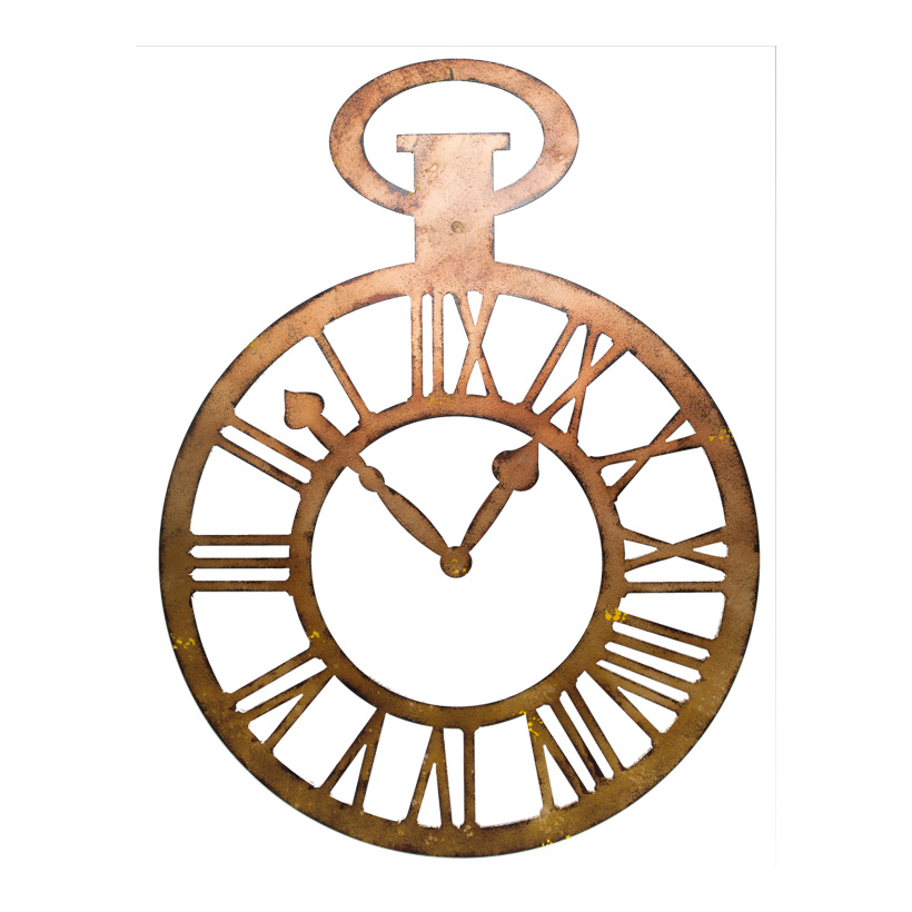 # Taschenuhr, 80x60cm, Sperrholz, Metalloptik # Taschenuhr, 80x60cm, Sperrholz, Metalloptik