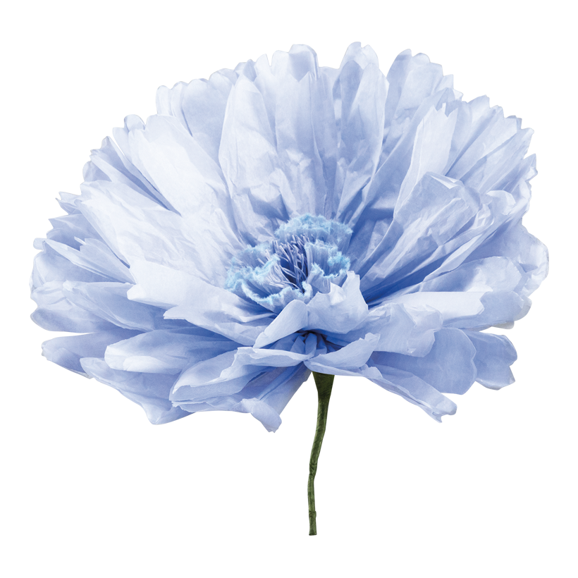 Blume mit kurzem Stiel, ø 30cm Stiel: 12cm aus Papier, biegsam