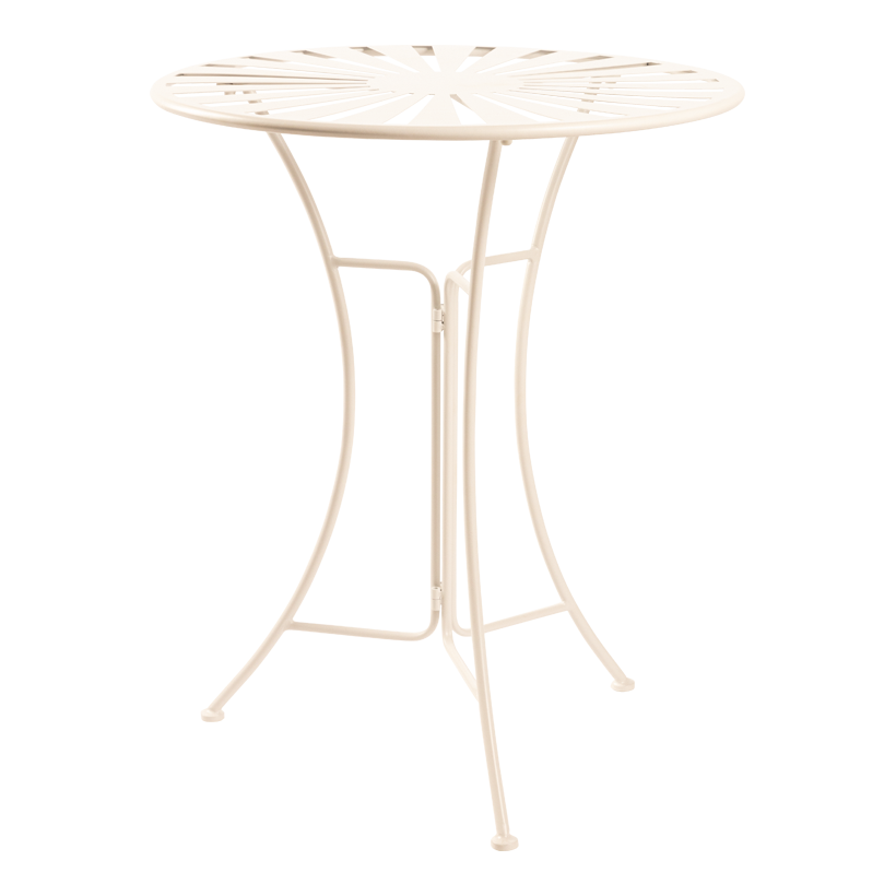 Tisch, 71cm ø 60cm 2-teilig, aus Metall