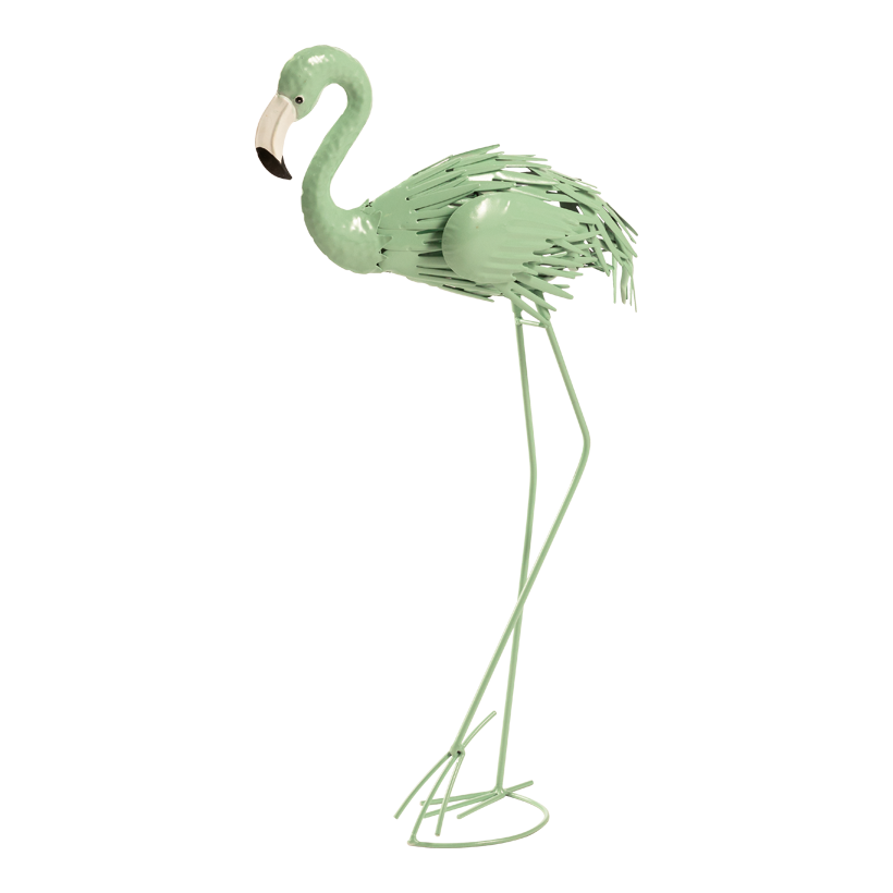 Flamingo, 60x35x12cm 2-teilig, aus Metall