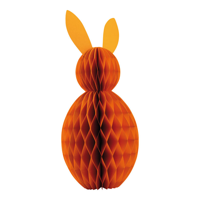 Lapin de Pâques en nid d'abeille, 60cm en papier kraft, pliable, avec fermeture magnétique