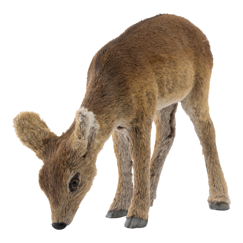 Reh, 40x15x32cm aus Styropor/Stoff, äsend