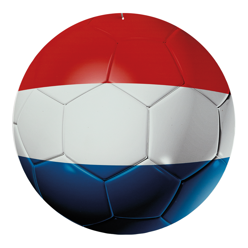 # Fußball, ø 30cm aus Kunststoff, doppelseitig bedruckt, flach