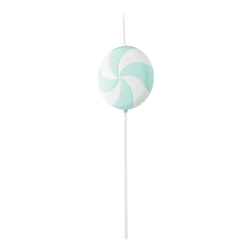 Lutscher, 60cm ø 20cm, Stiel: 41cm aus Kunststoff, beglittert