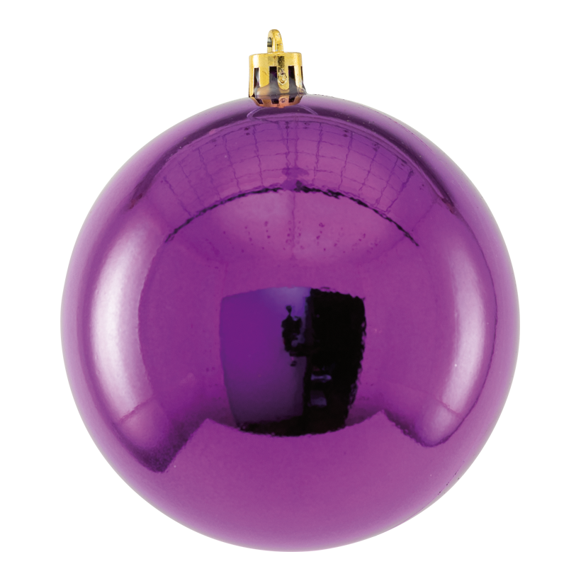 Boule de Noël, 10cm en plastique, brillant