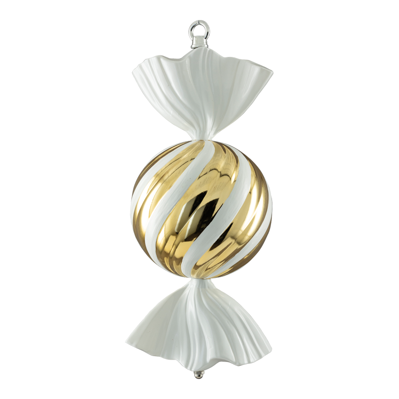 Bonbon, 30cm ø 14cm aus Kunststoff, rund, mit Hänger