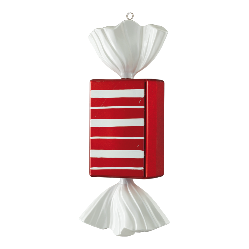 Bonbon, 35cm aus Kunststoff, rechteckig, mit Hänger