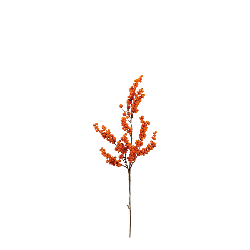 Beerenzweig, 70cm Stiel: 31cm aus Styropor, biegsam