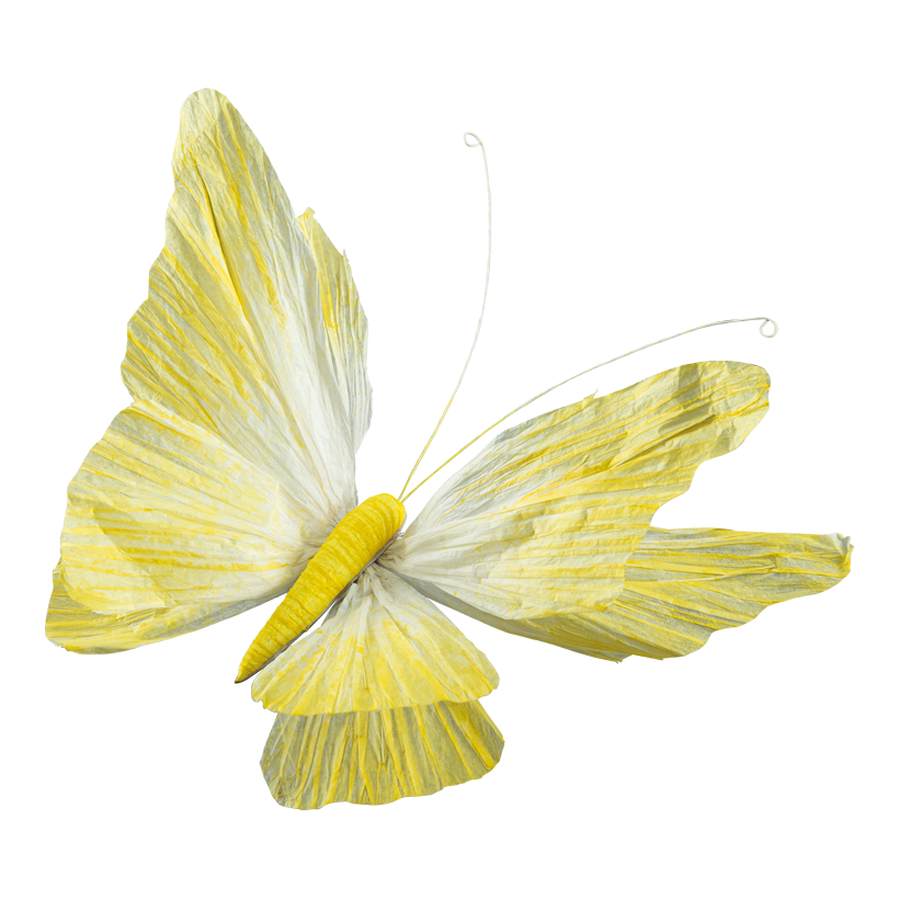 Schmetterling mit Clip, 30cm aus Papier biegsam