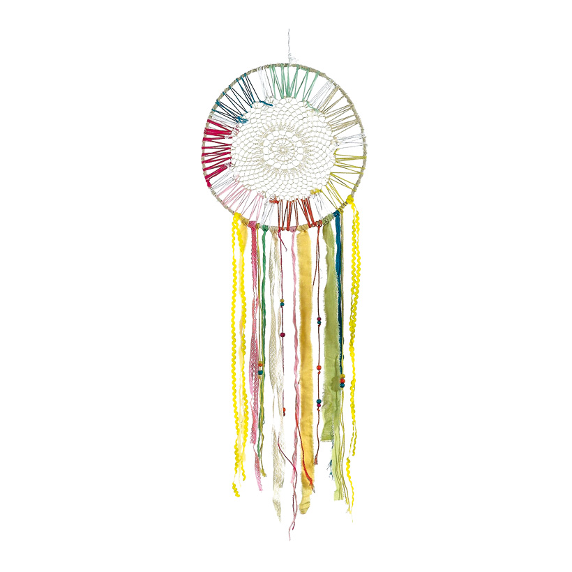 # Traumfänger Ø 35 cm Federn/Perlen # Traumfänger Ø 35 cm Federn/Perlen