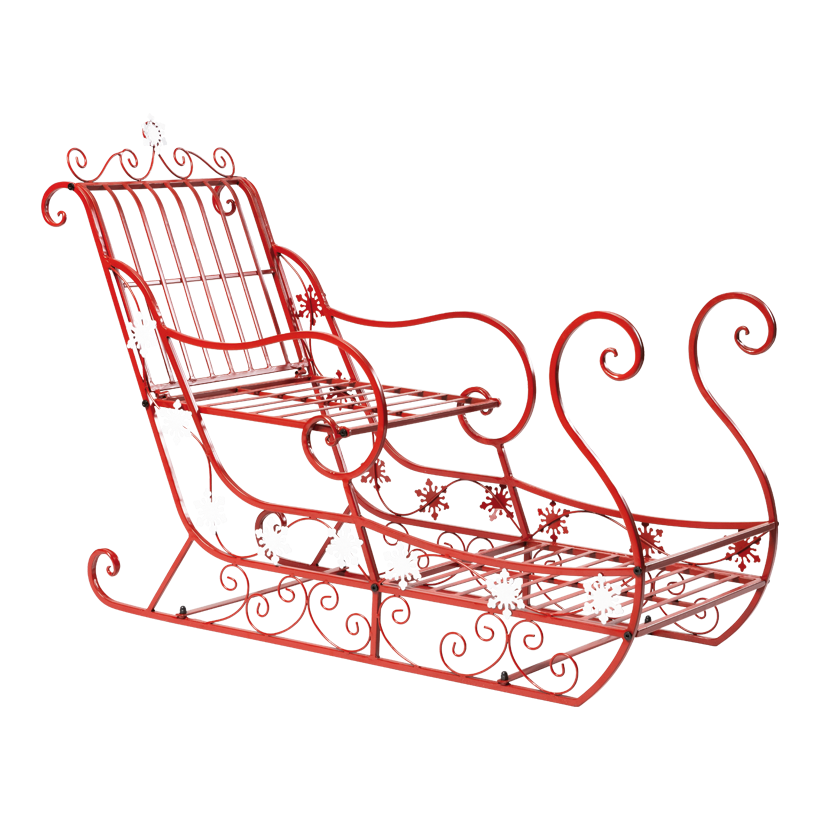 Metallschlitten, 101x41x71cm incl. visses 7-teilig, zum Zusammenbauen