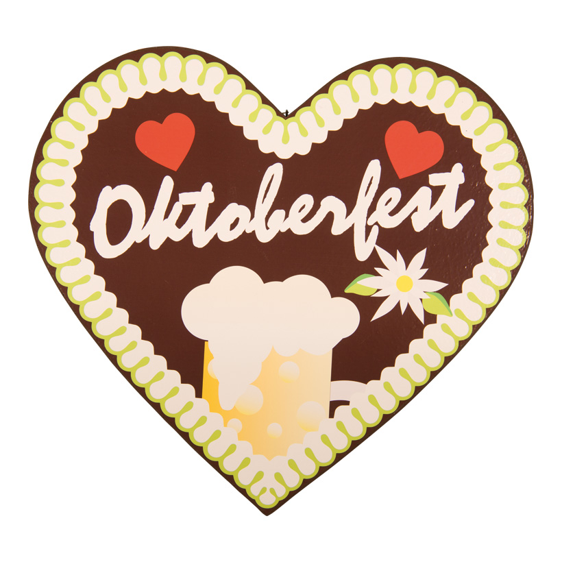 Lebkuchenherz ''Oktoberfest", 54x50x5cm aus Styropor, doppelseitig, mit Aufhängeöse Lebkuchenherz ''Oktoberfest", 54x50x5cm aus Styropor, doppelseitig, mit Aufhängeöse